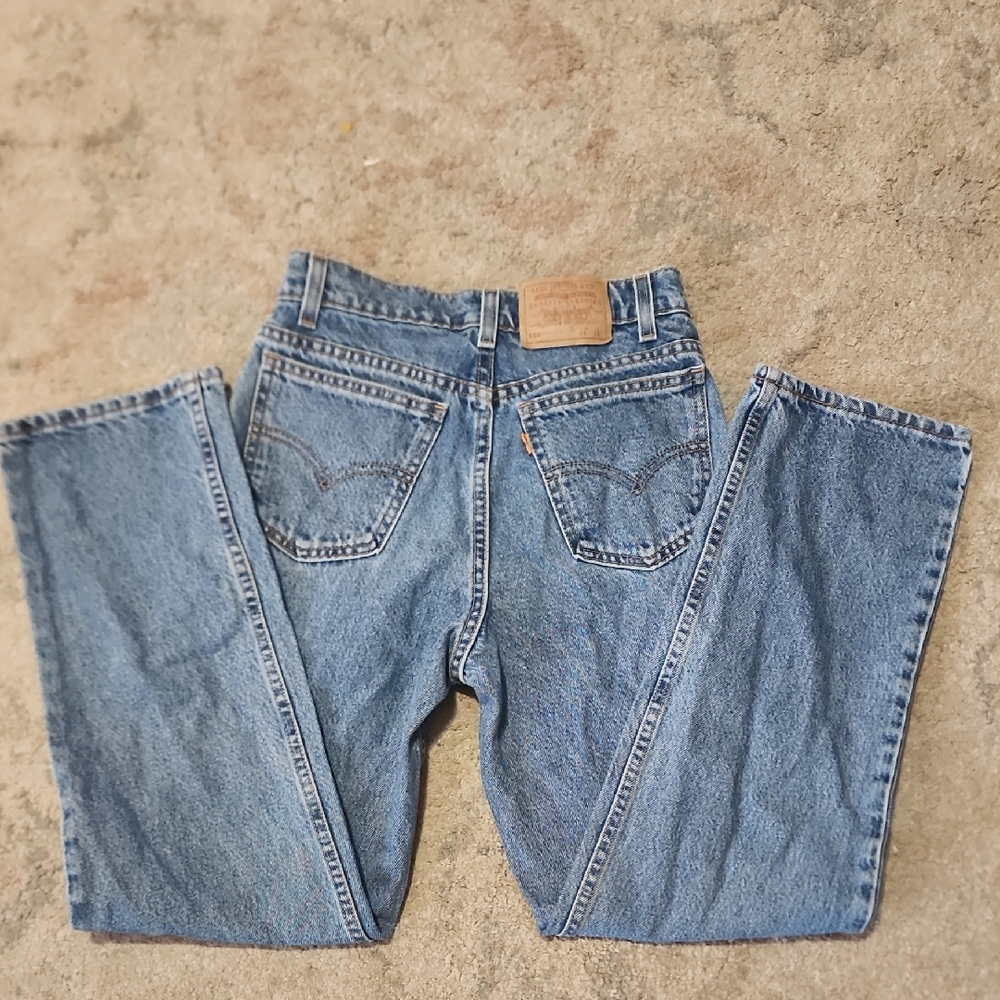 Vintage Levis Orange Tab 505 Jeans Student Classic Fit 29X38 USA Made 80s